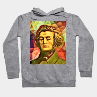 Adam Mickiewicz Snow Portrait | Adam Mickiewicz Artwork 15 Hoodie